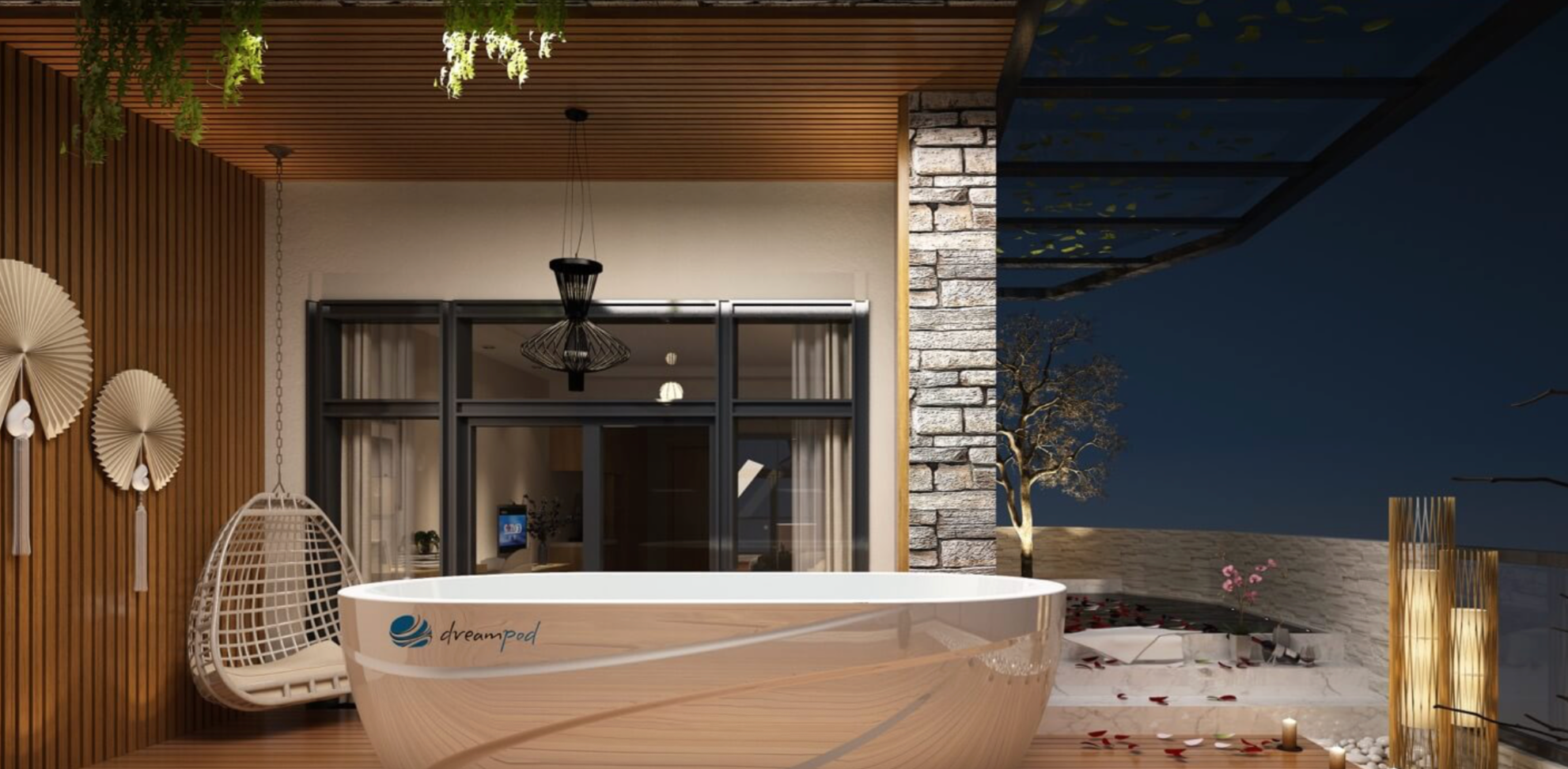 DreamPod Ice Bath with Chiller in White