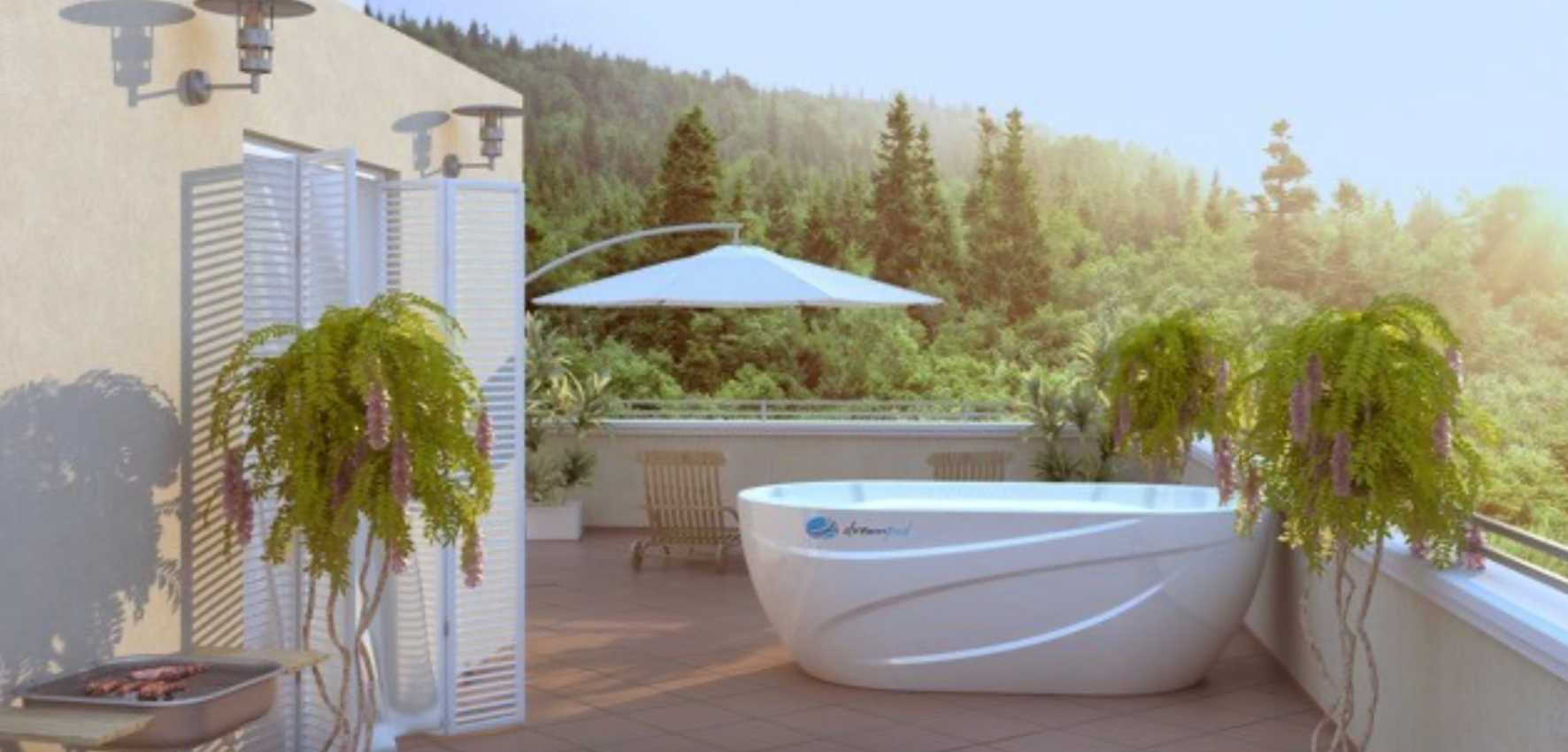 DreamPod Ice Bath with Chiller in White