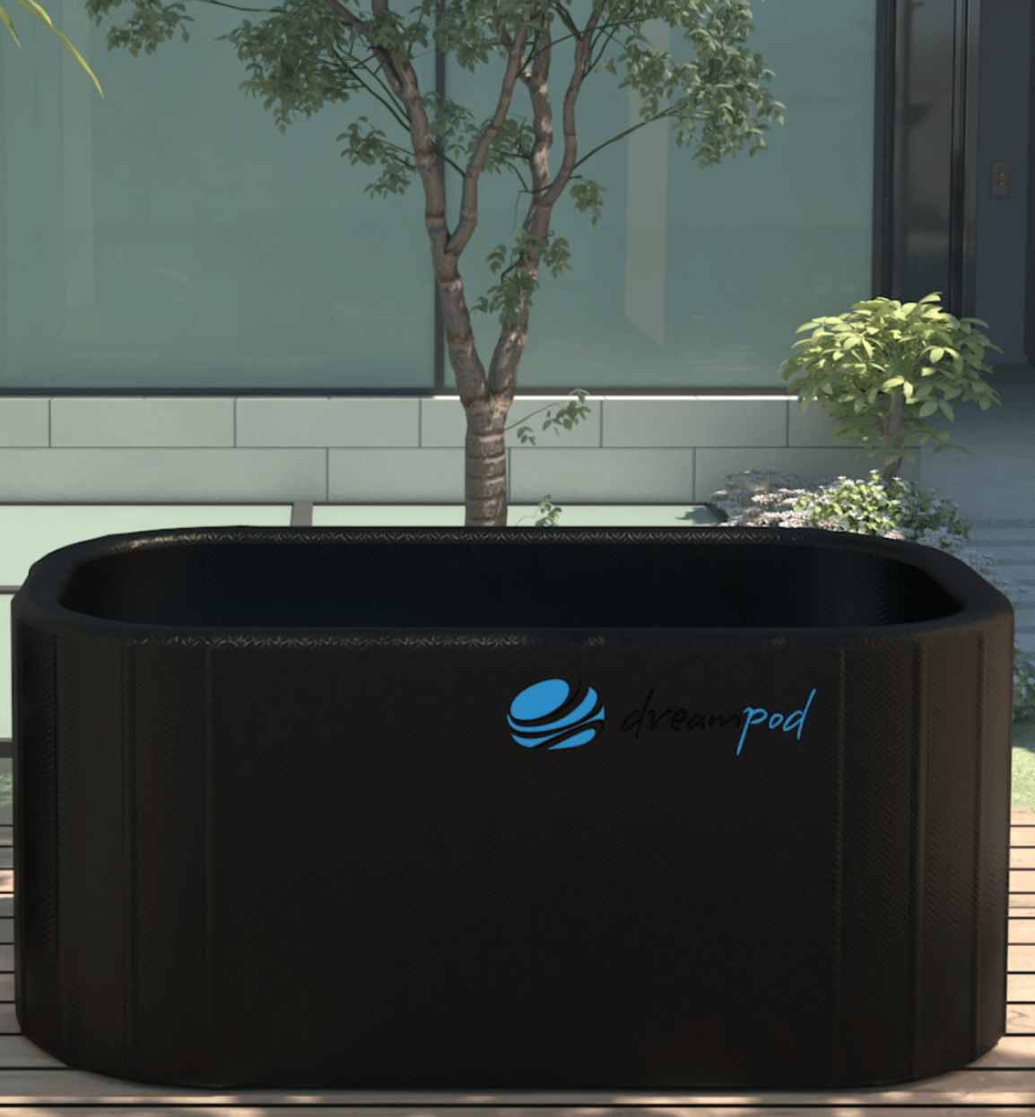 DreamPod Cold Plunge Barrel FLEX in Black