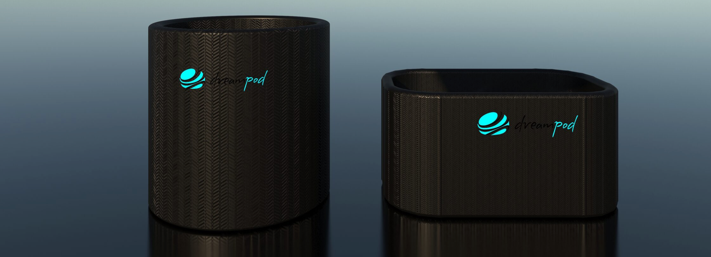 DreamPod Cold Plunge Barrel FLEX in Black