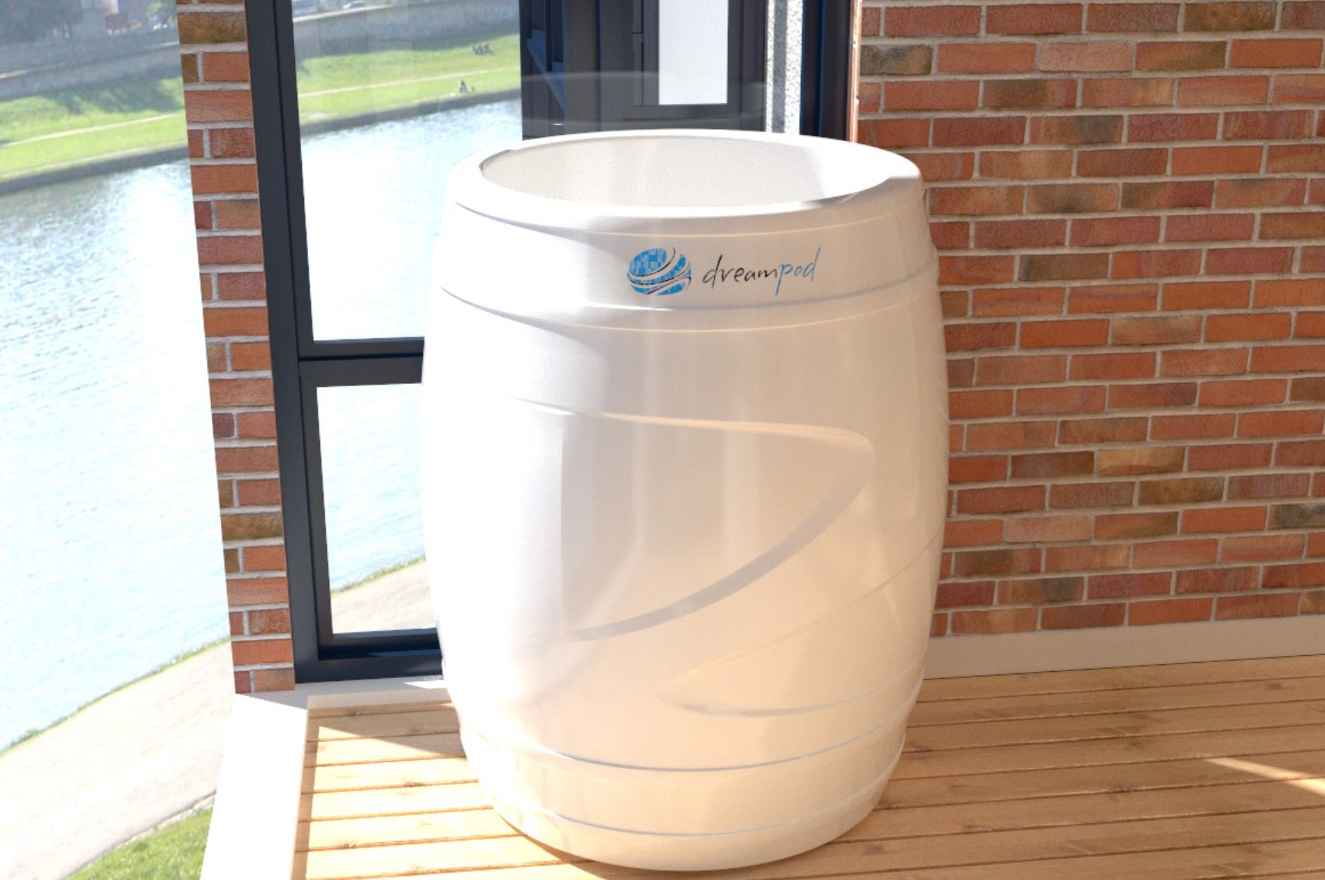 DreamPod Cold Plunge Barrel with Chlller in Black