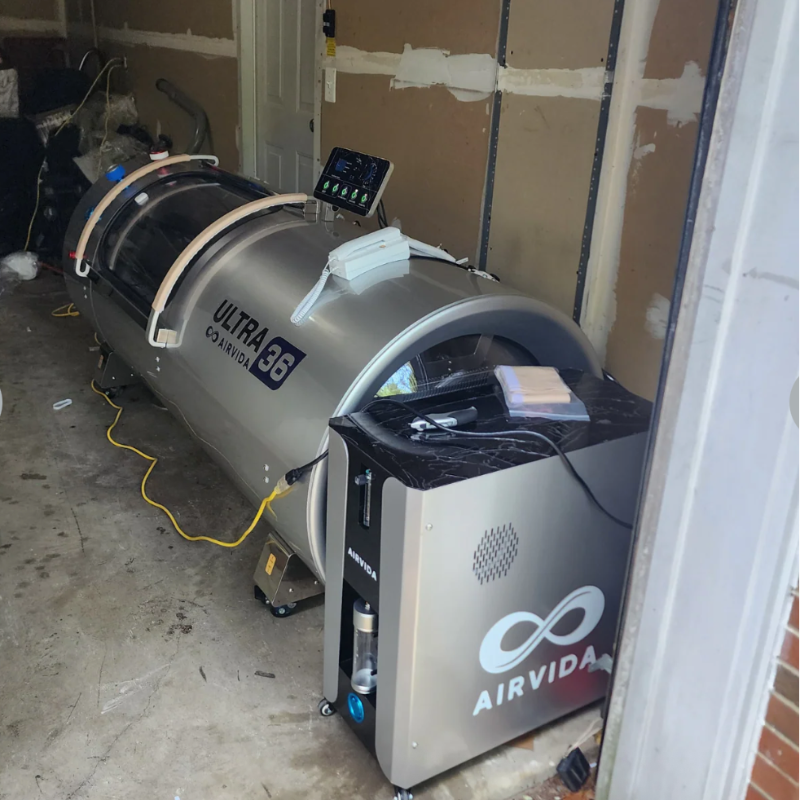Airvida 2.0 ATA Stainless Steel Laying Hyperbaric Chamber With 1.3 / 1.5 / 1.8 / 2.0 ATA from elite health way 