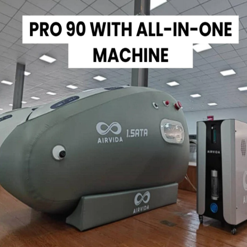 Airvida Pro90 Hyperbaric Chamber for Home Office and Clinical Use in Gray