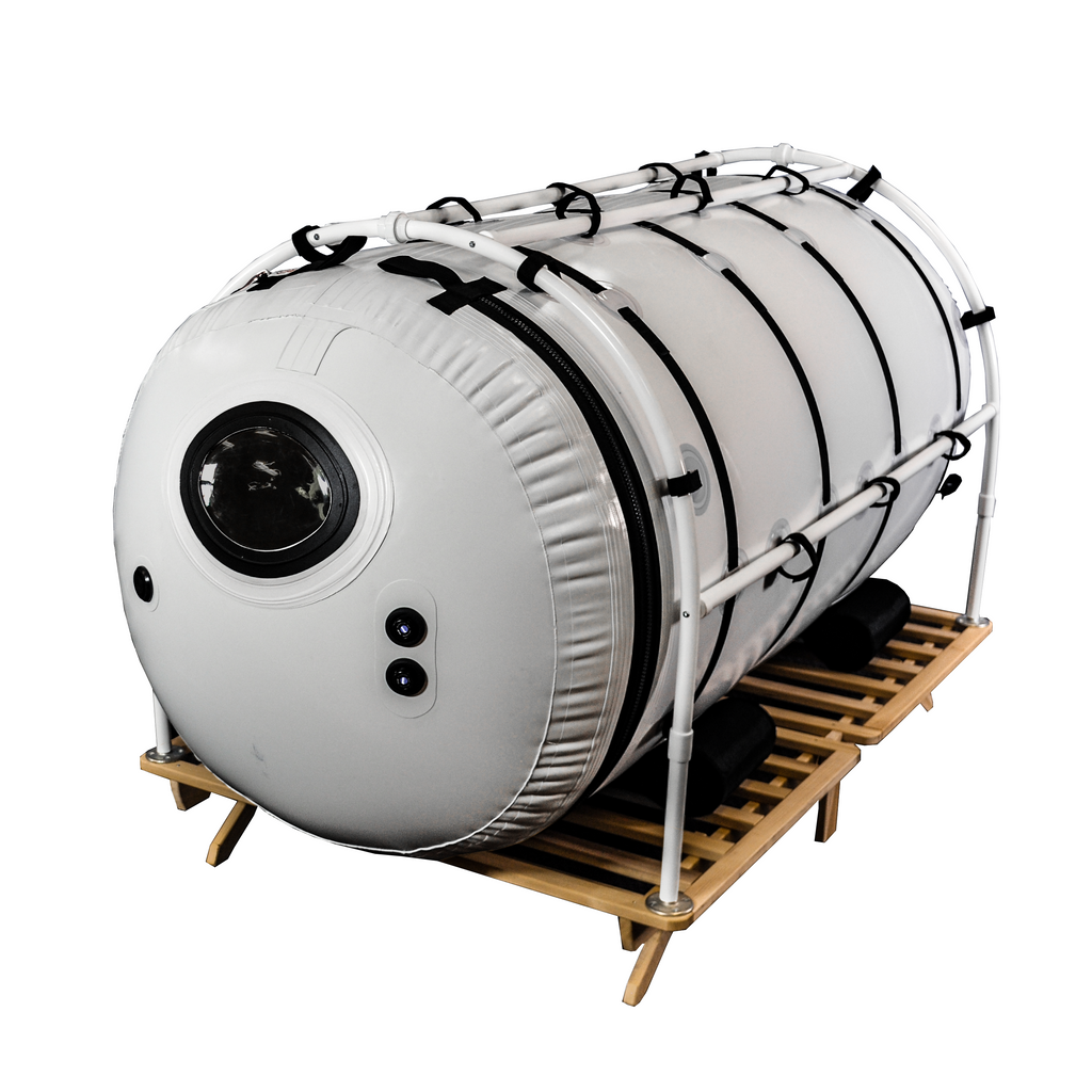 Summit To Sea Grand Dive Pro 46" Hyperbaric Chamber for Home, Office, and Clinical Use - shown here at Elite Health Way - as seen on Elite Health Way