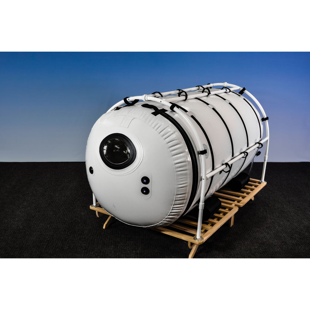 Summit To Sea Grand Dive Pro 46" Hyperbaric Chamber for Home, Office, and Clinical Use - shown here at Elite Health Way - as seen on Elite Health Way