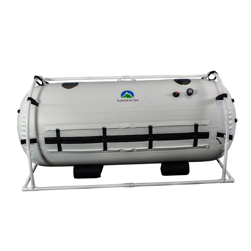 Summit To Sea Grand Dive 40" Hyperbaric Chamber for Home, Office, and Clinical Use - shown here at Elite Health Way - as seen on Elite Health Way