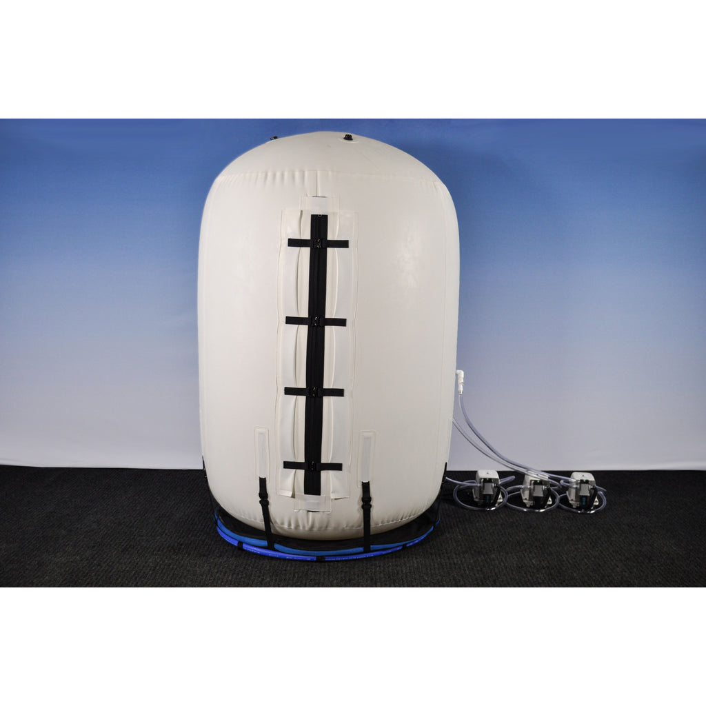 Summit To Sea Grand Dive Vertical 60" Hyperbaric Chamber for Home, Office, and Clinical Use - shown here at Elite Health Way - as seen on Elite Health Way