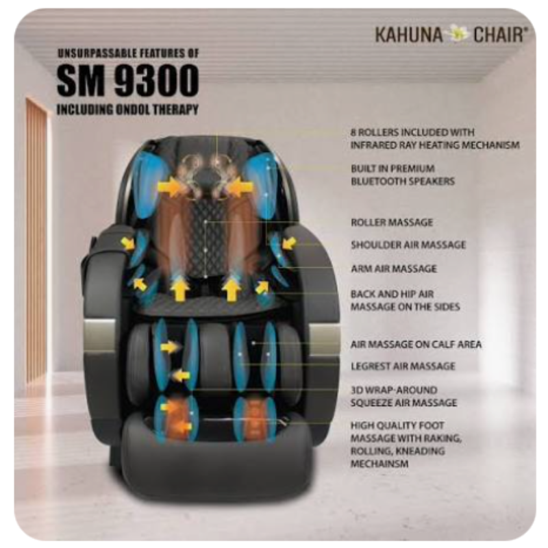 KAHUNA CHAIR - SM-9300 [Gray]- Touch Tablet Remote, New Version Elite Health Way
