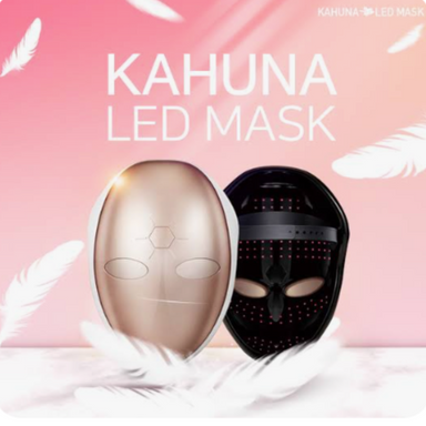 Kahuna MADE IN KOREA, Korean Beauty Secret, Healthy Glowing Glass Skin - Kahuna Premium LED mask - Collagen Activation - Black/RoseGold