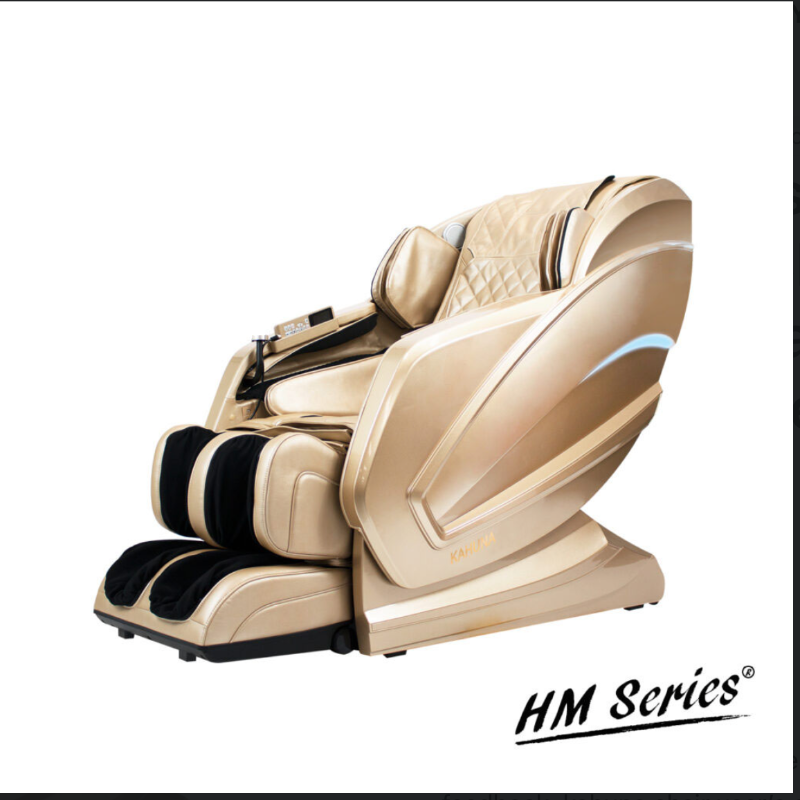 Kahuna Massage Chair Exquisite Rhythmic HSL-Track Kahuna Massage Chair HM-Kappa Gold with a handheld remote controller for home and commercial use.