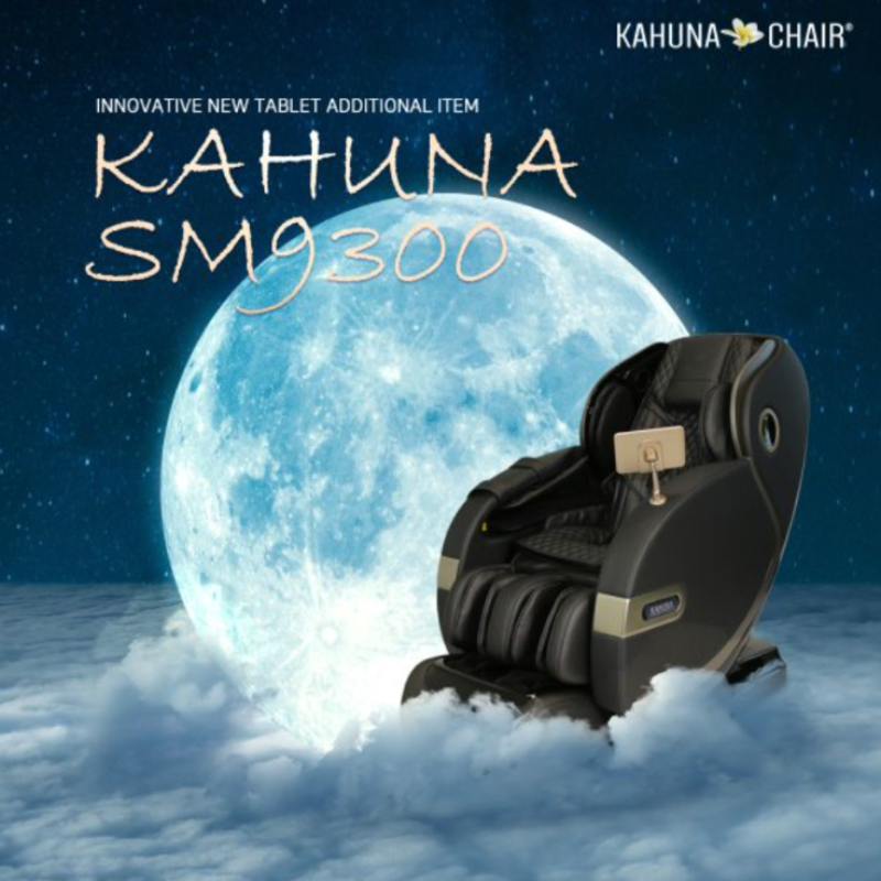 Kahuna Massage Chair Kahuna 4D+ Dual Air Float Flex HSL-track with Infrared heating SM-9300 Black  for home and commercial use
