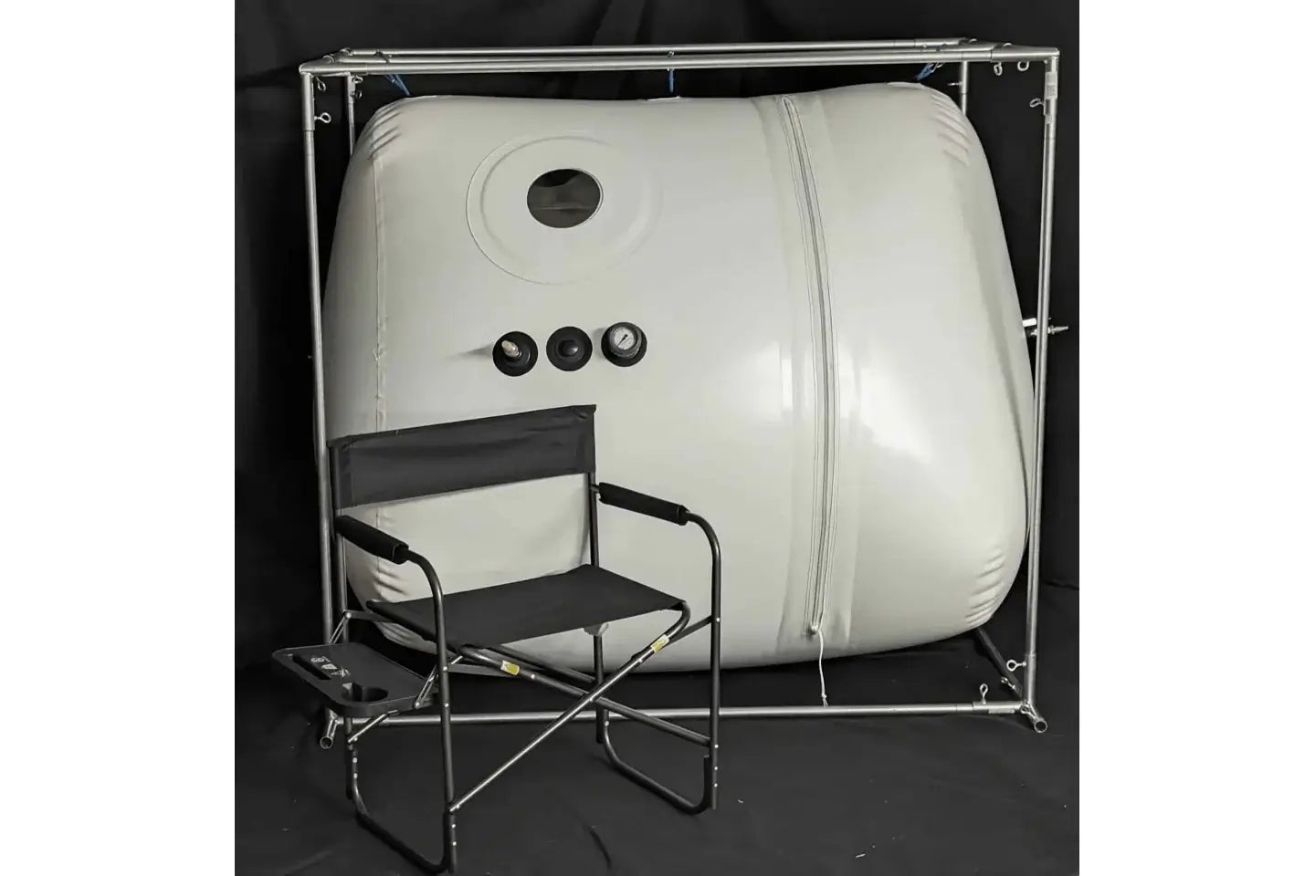 Newtowne Hyperbarics TENT Chamber (120L Compressor or Dual 80L) Hyperbaric Chamber for Home, Office, and Clinical Use in White - shown here at Elite Health Way - as seen on Elite Health Way