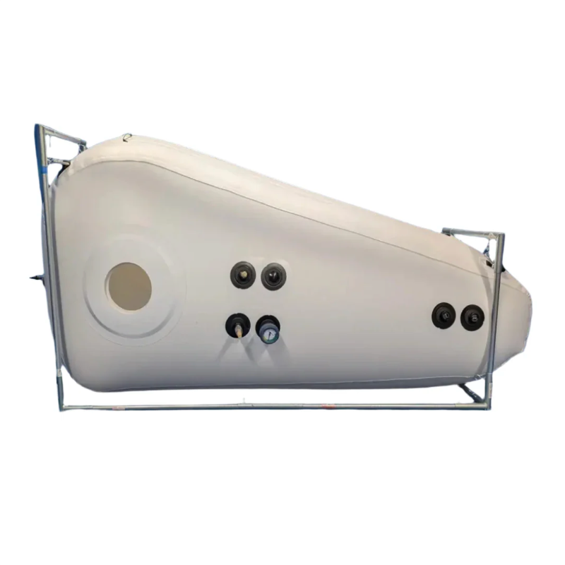Newtowne Hyperbarics Long Shoe Chamber (80L compressor) Hyperbaric Chamber for Home, Office, and Clinical Use in White