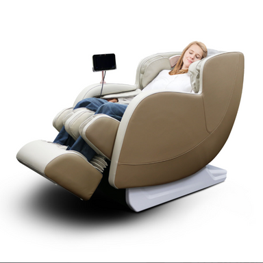 [Open Box  Like New A+] [Limited Qty] Dios Massage Chair 6D Dual Core Air Roller SL-track Dios-6800 Beige/White