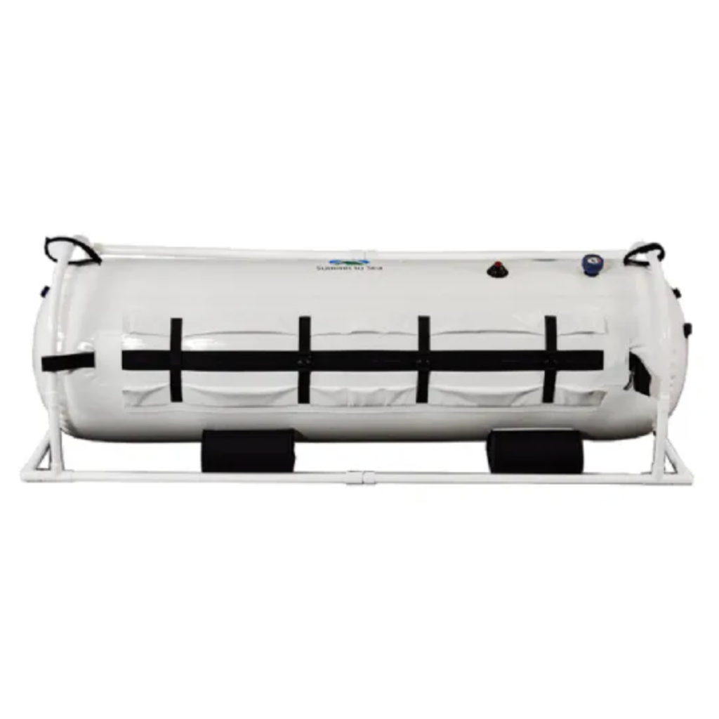 Summit To Sea Shallow Dive 26" Hyperbaric Chamber for Home, Office, and Clinical Use - shown here at Elite Health Way - as seen on Elite Health Way
