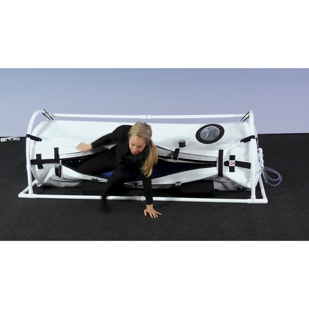 Summit To Sea Shallow Dive 26" Hyperbaric Chamber for Home, Office, and Clinical Use - shown here at Elite Health Way - as seen on Elite Health Way