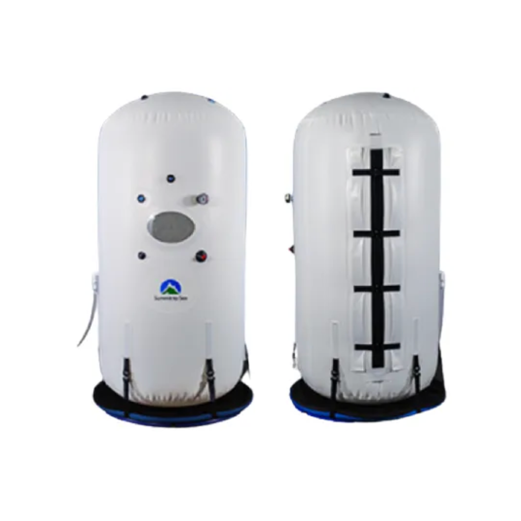 Summit To Sea Dive Vertical 40" Hyperbaric Chamber for Home, Office, and Clinical Use - shown here at Elite Health Way - as seen on Elite Health Way