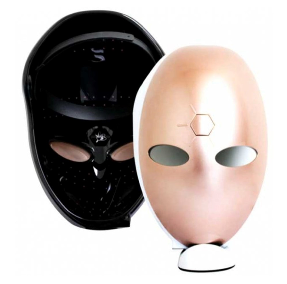 MADE IN KOREA, Korean Beauty Secret, Healthy Glowing Glass Skin - Kahuna LED mask - Collagen Activation - Rosegold / White
