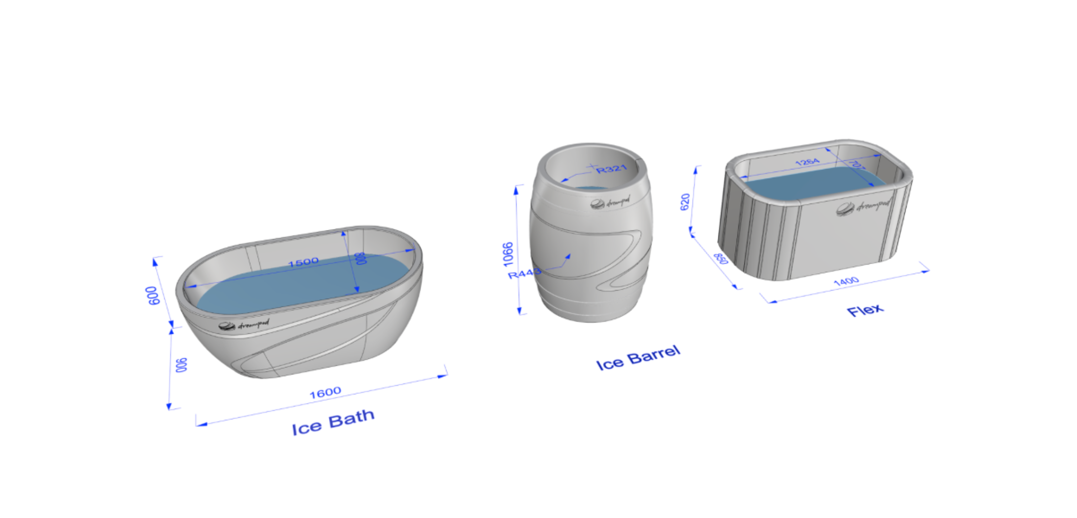 Dreampod Ice Bath FLEX in Black