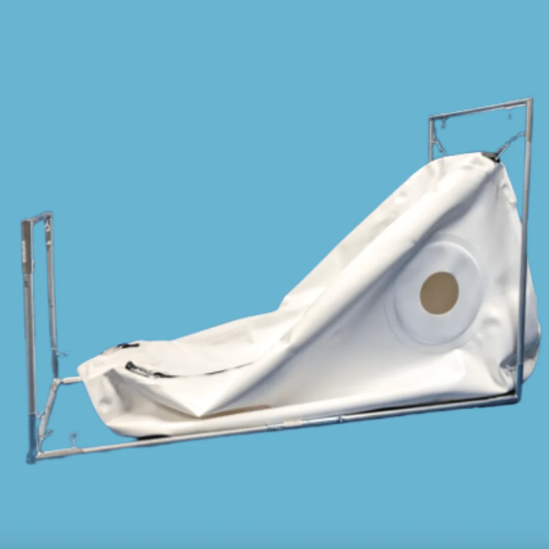 Newtowne Hyperbarics Long Shoe Chamber (80L compressor) Hyperbaric Chamber for Home, Office, and Clinical Use in White