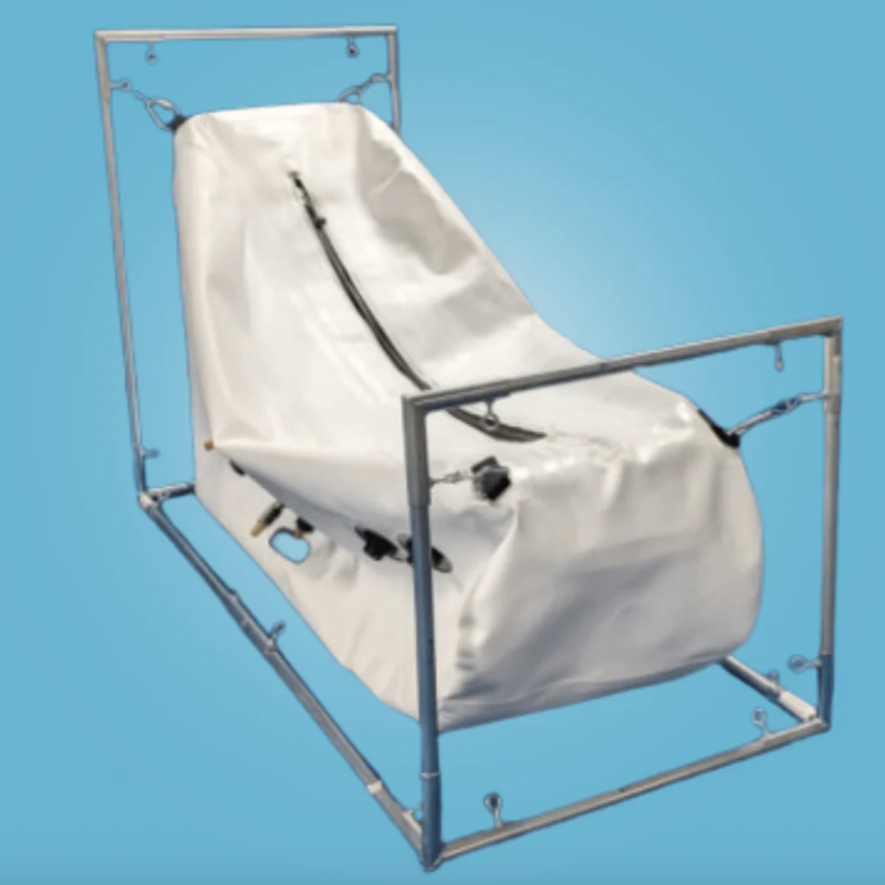 Newtowne Hyperbarics Long Shoe Chamber (80L compressor) Hyperbaric Chamber for Home, Office, and Clinical Use in White