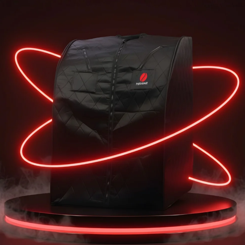 Therasage thera360 plus personal sauna in black for home and commercial use.